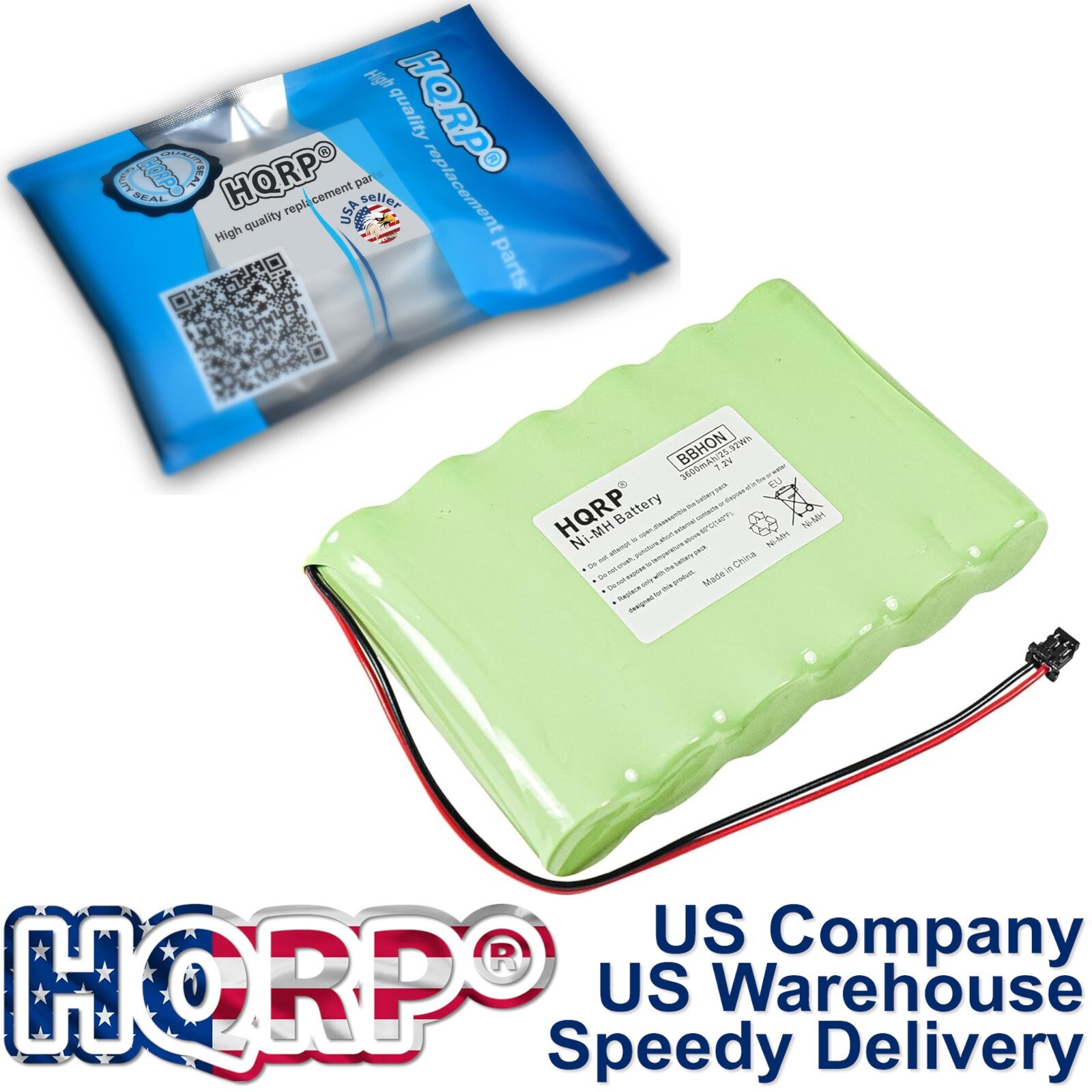 7.2V Battery for DSC IMPASSA SCW9057 System Alarm Panel, 6PH-H-4/3A3600-S-D22
