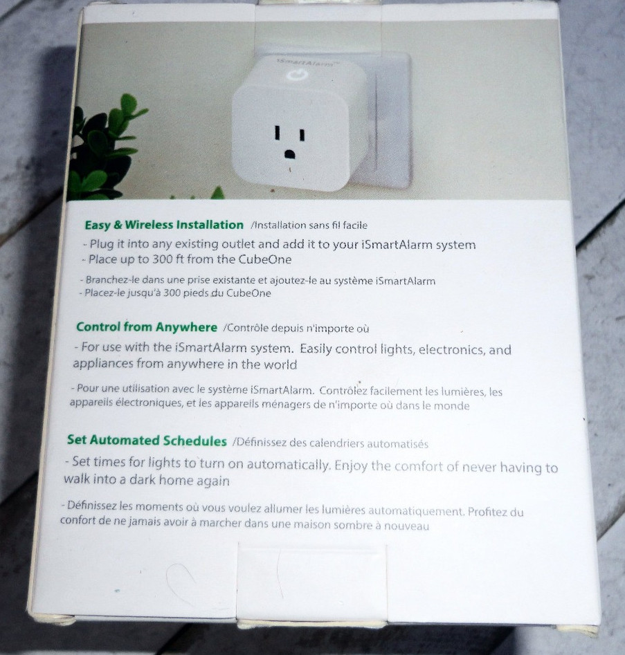 New / iSmartAlarm Home Security System – Smart Switch – SP3S / Sealed