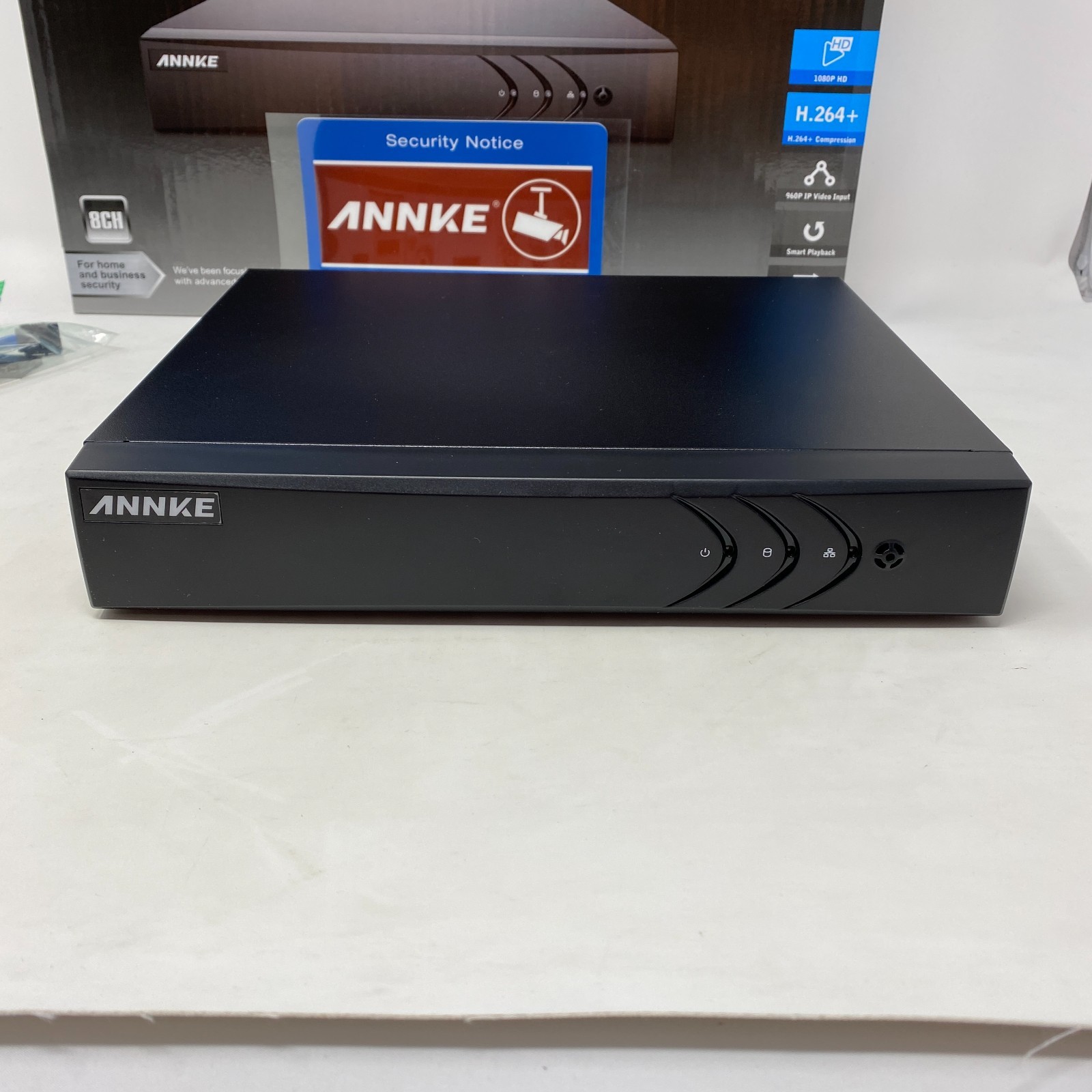 ANNKE DN81R DC12V 8-channel NVR system w/ 4 C11BX cameras – NO HDD