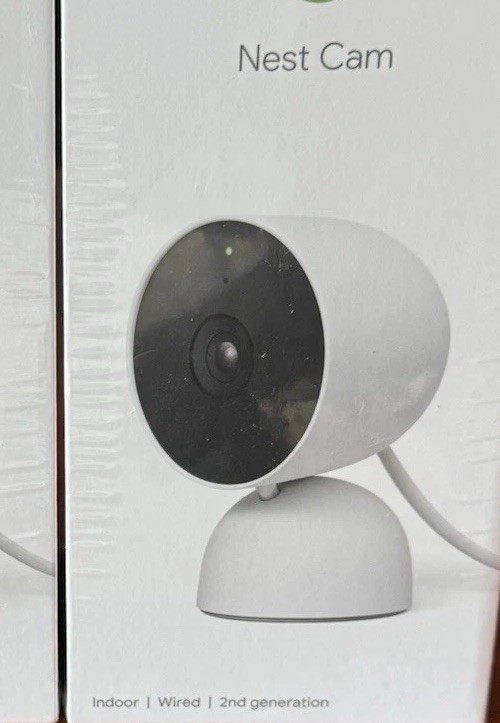 **SHIPS FAST*[2] Google Nest Camera – Indoor, Wired, 2nd Gen, 1080p – New/Sealed