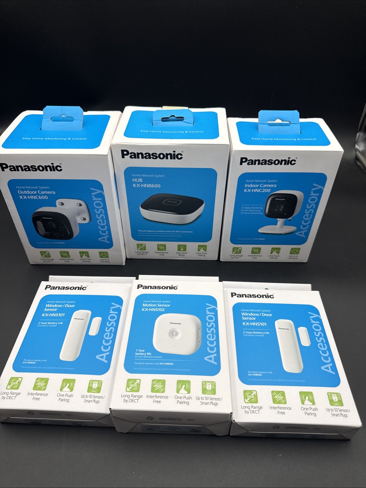 Panasonic Smart Home Security System Bundle KX-HNB600 With Cameras & Extras
