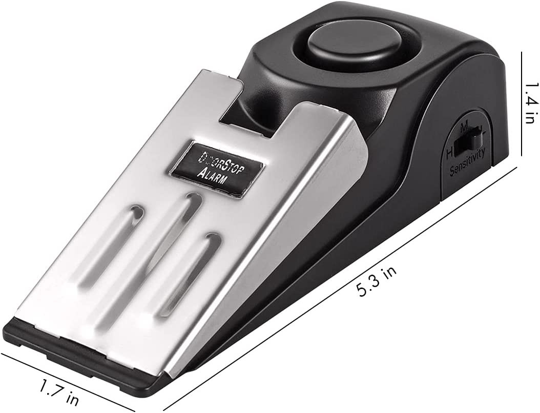 Door Stop Alarm, Door Stopper Security for Home Travel Apartment with 120DB