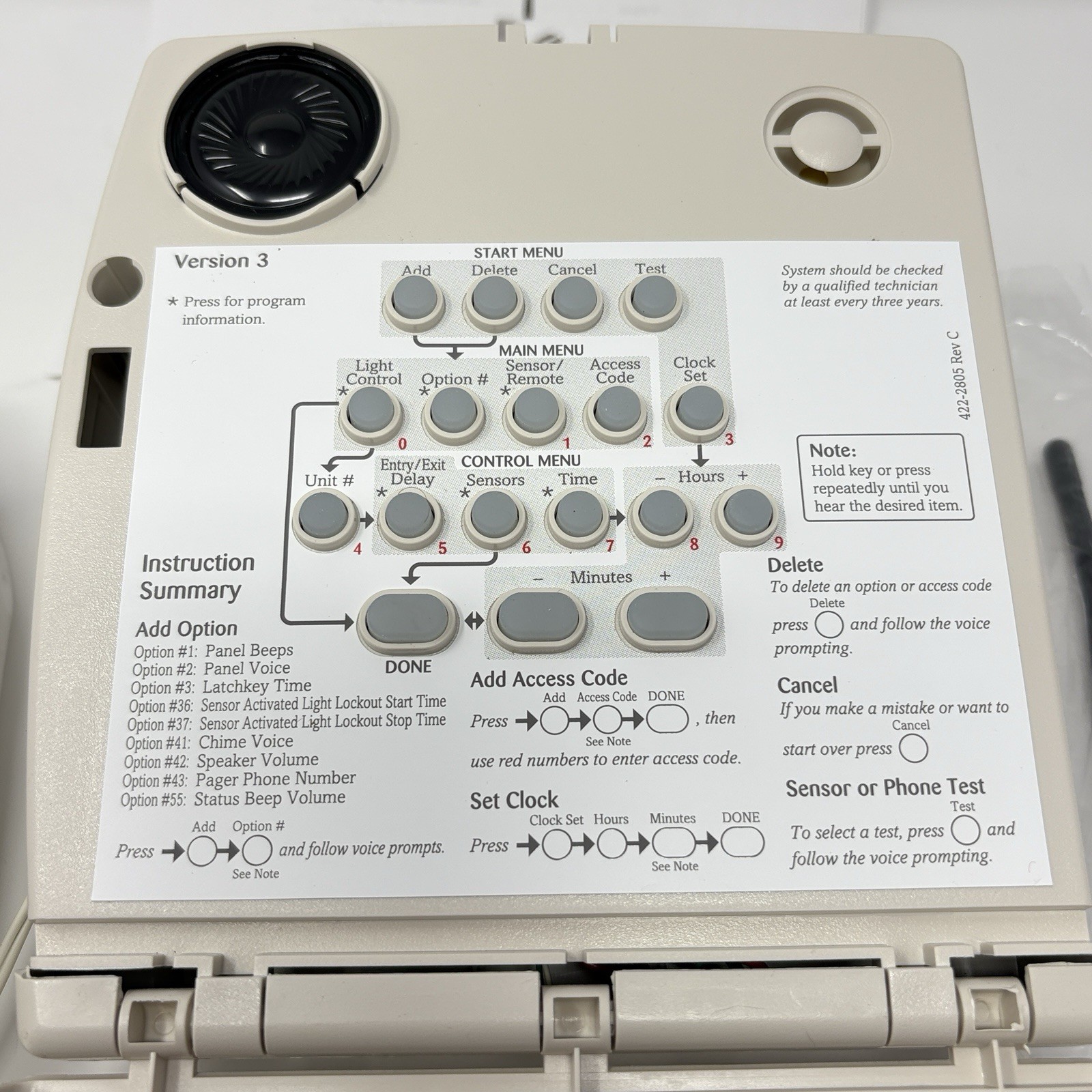 GE ITI Simon 3 Security System Control Panel 80-648-3X Alarm