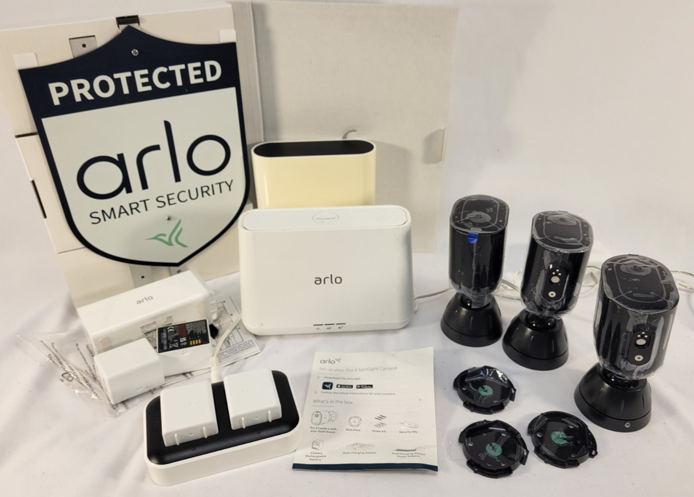 Arlo Surveillance cameras and accessories “LOT”