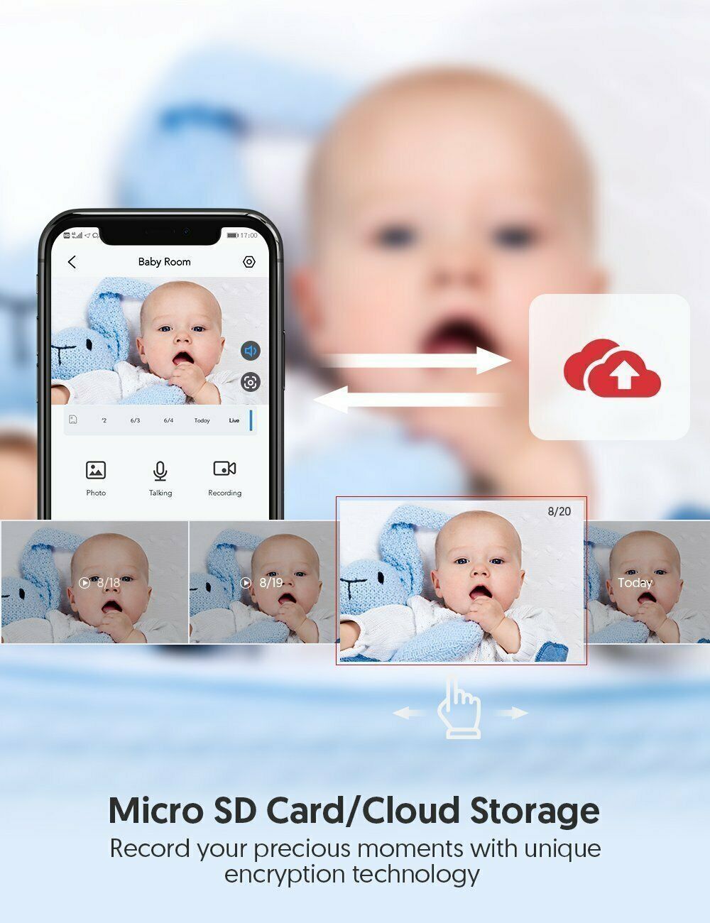 1080P FHD Baby Monitor, *NEW IN BOX* Wireless Indoor Home Security Camera PC420V