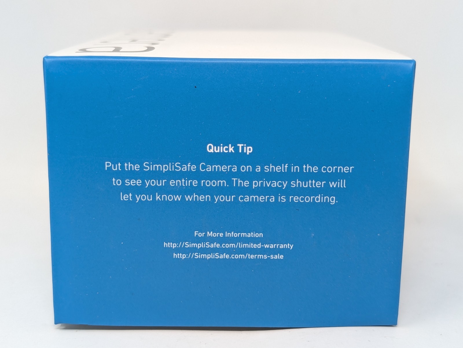 SimpliSafe SimpliCam 1080p Wireless Security Camera – Black SSCM1 Open Box