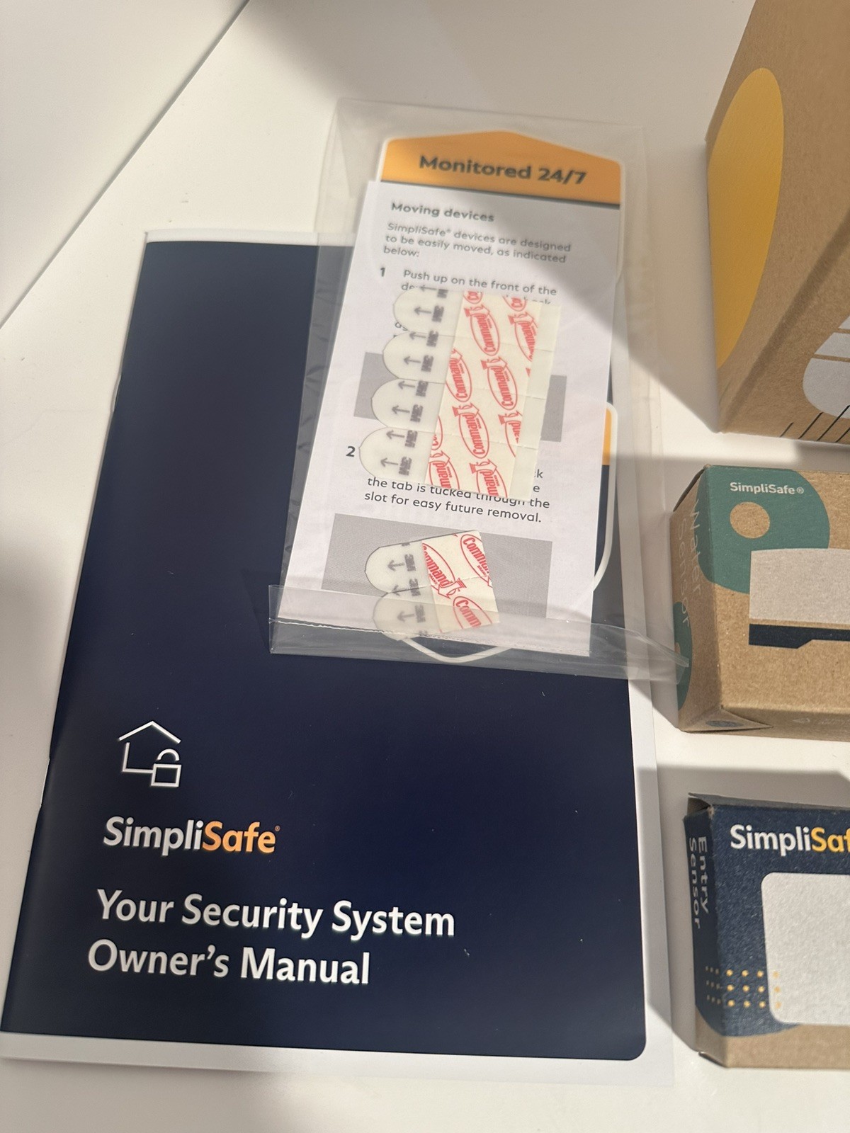 Simplisafe Base Station, Entry Keypad, 1 Water, 1 Glass and 2 Window Sensors