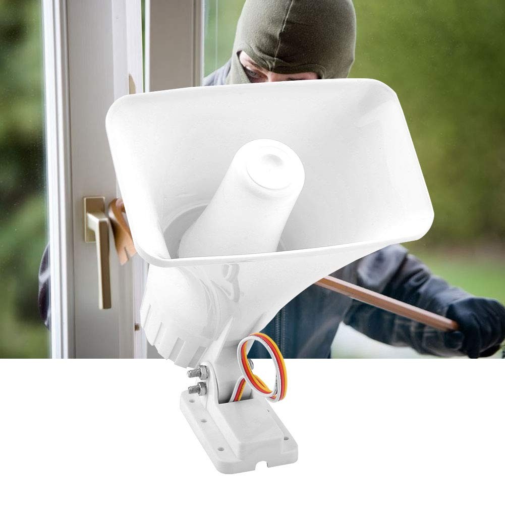 Electronic Alarm Siren Horn 150dB Indoor/Outdoor Siren DC 12V for Home System…