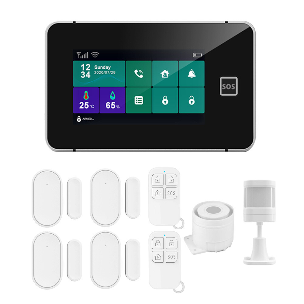 Wireless WiFi GSM Home Security Alarm System PIR Anti-Theft Remote Control F5O9