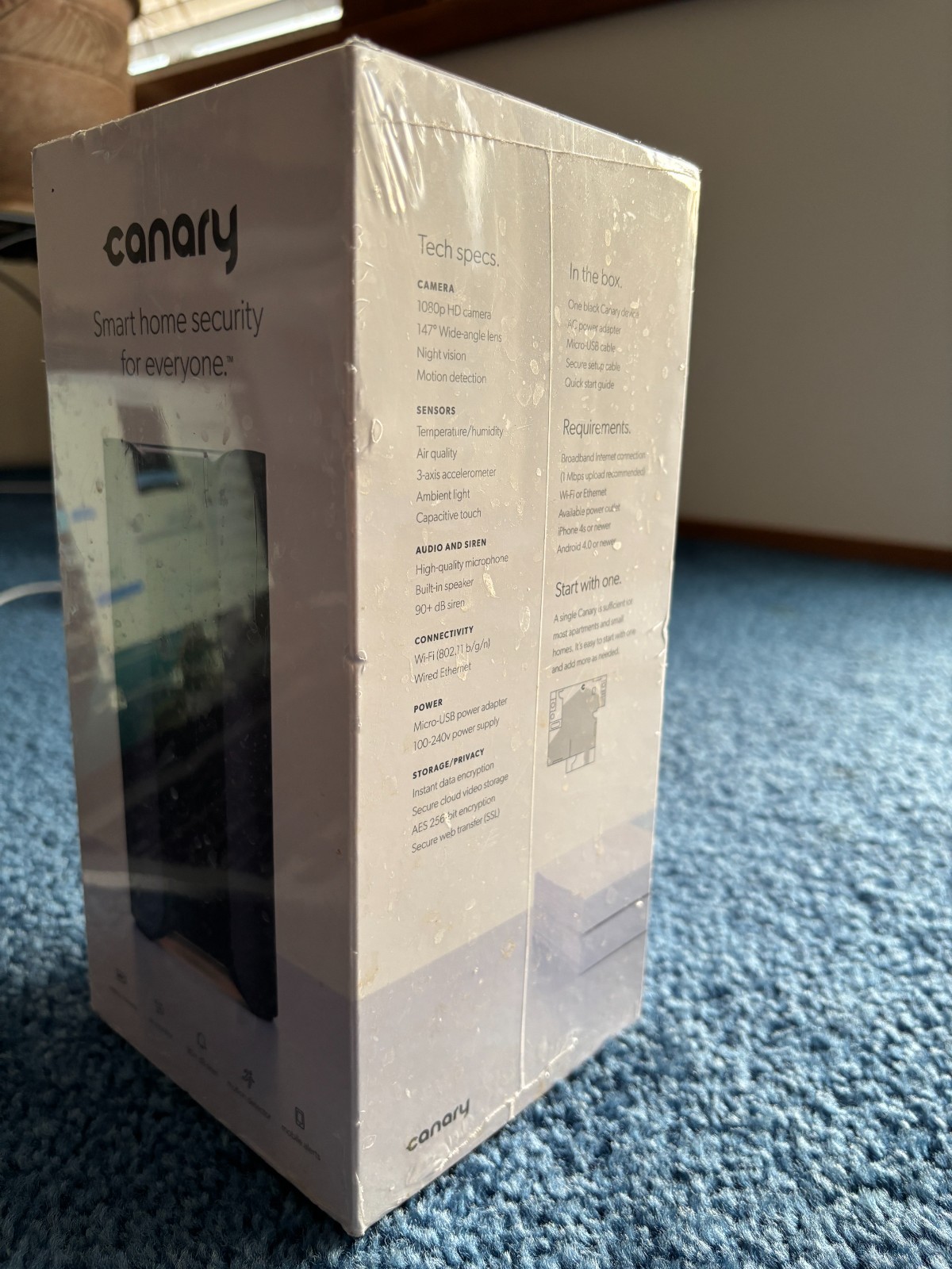 Canary: Smart Home Security for Everyone – UNOPENED / SEALED