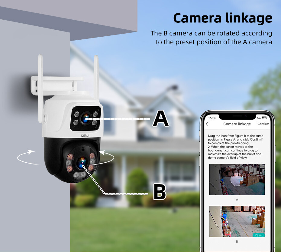 3PACK 6MP Home Security CCTV Video Surveillance Camera Outdoor Human Detection