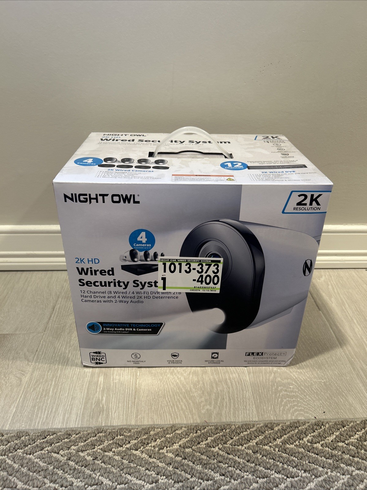 Night Owl 12-Channel 2K Wired DVR Security Camera System with 2 TB Hard Drive –