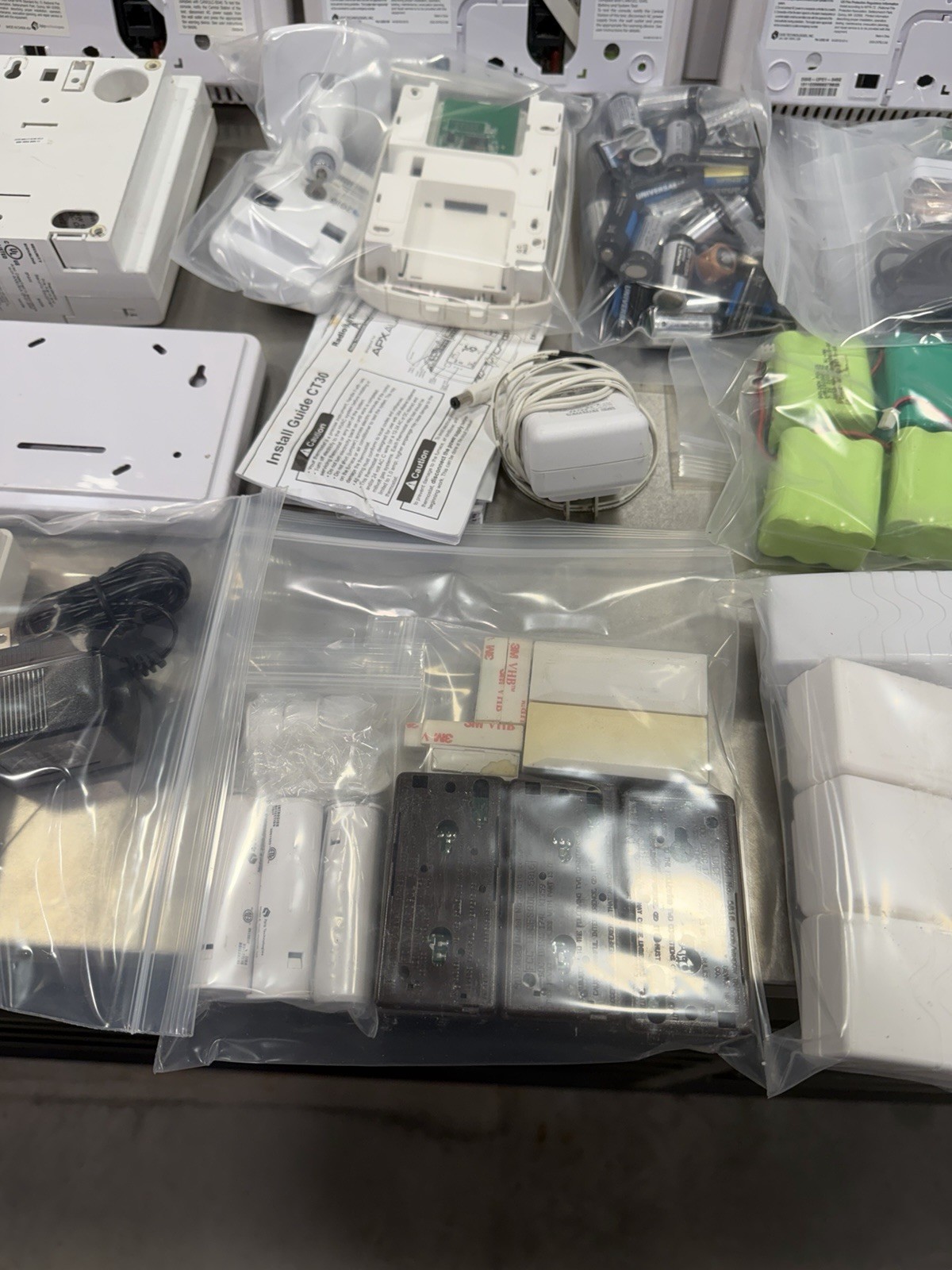 2GIG Alarm System Equipment Lot Panels Keypads Sensors Power Supplies SEE PHOTOS