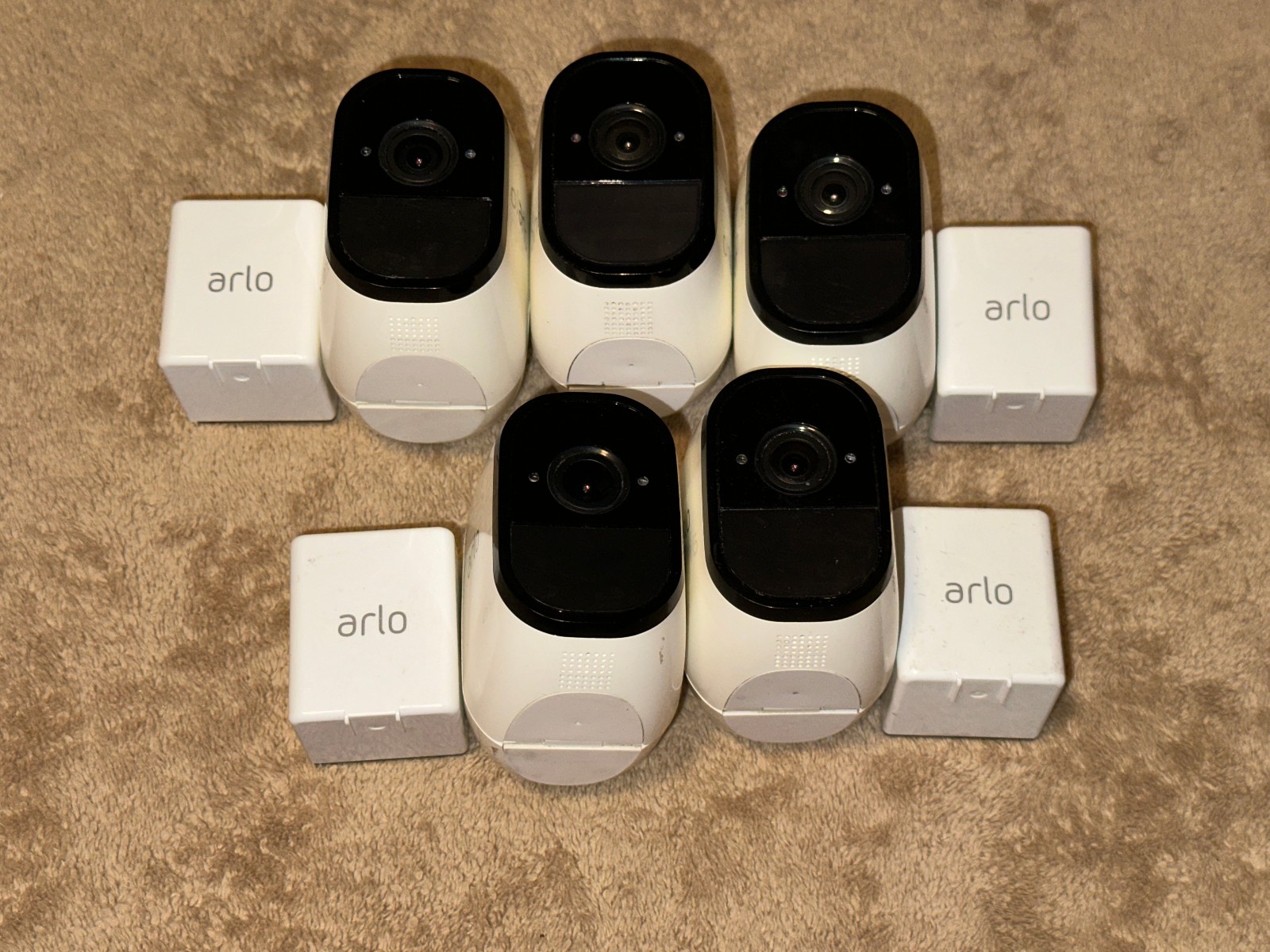 Arlo Pro (5) Cameras VMC4030 Security Bundle w/VMB4000 & Batteries