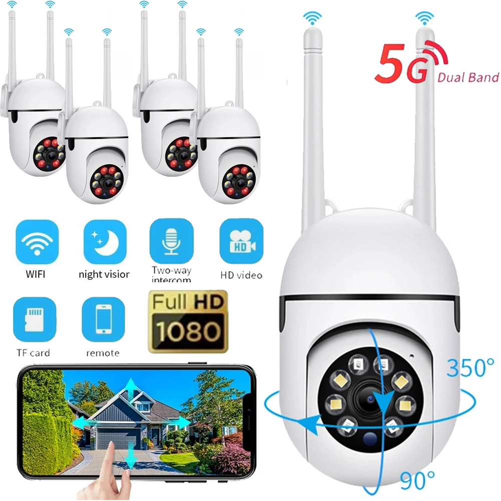 1-4Pack Wireless 5G WiFi Security Camera System Smart Outdoor Night Vision 1080P