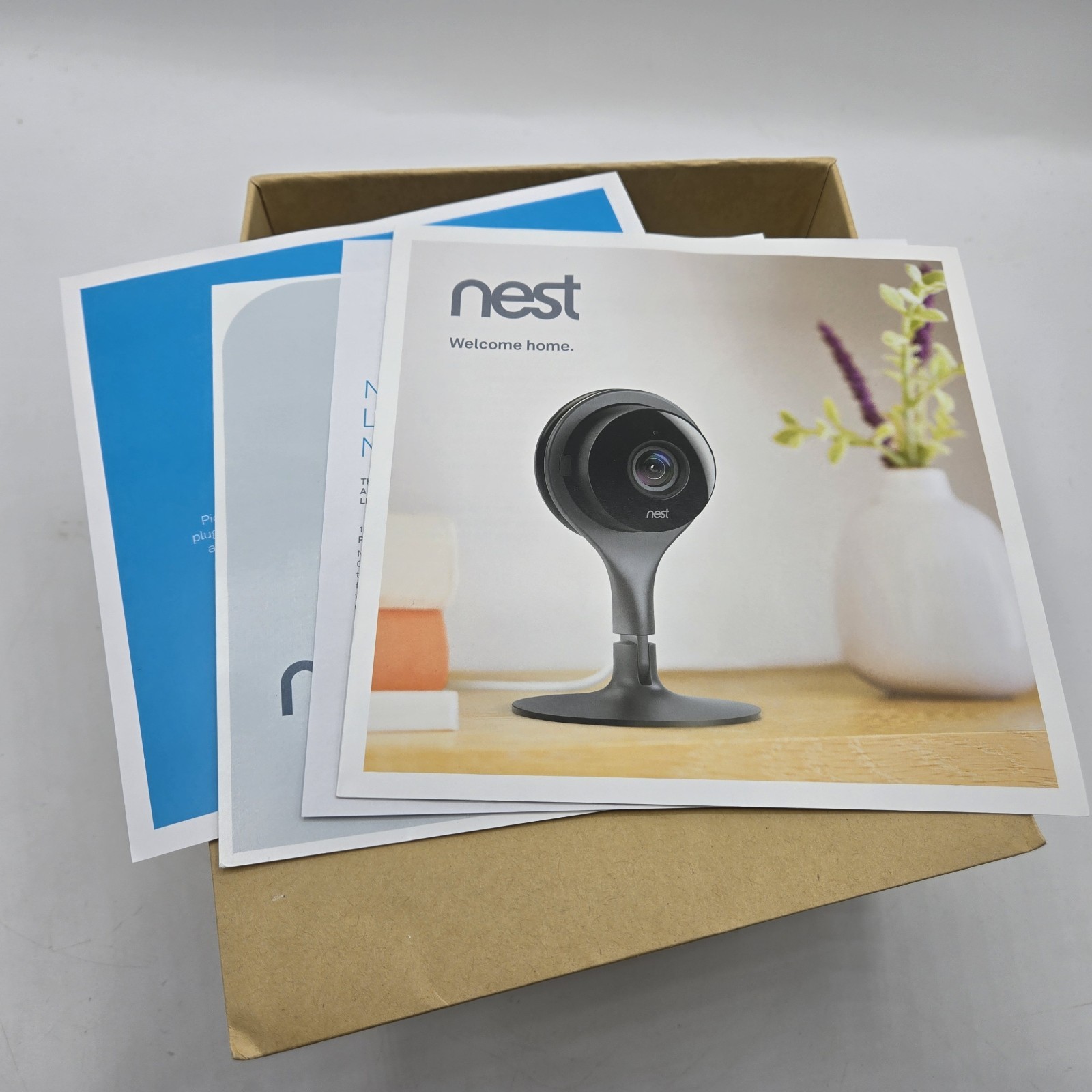 New Open Box Google Nest A0005 NC1102ES Cam Indoor Security Camera 1st Gen – NIB