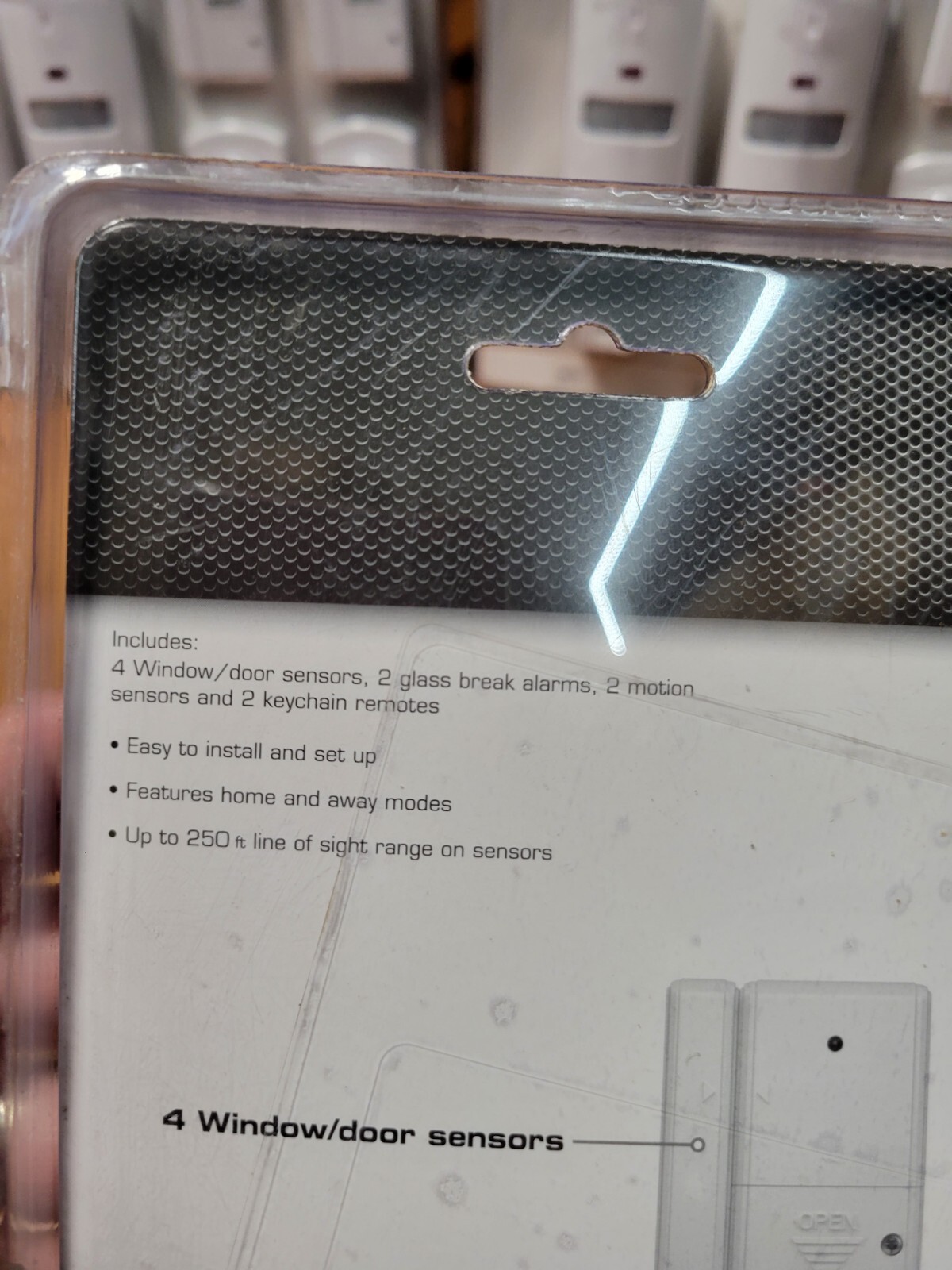 (1) New Defiant Wireless Home Protection System: 4 Window/door, 2 Motion, 2 Glas