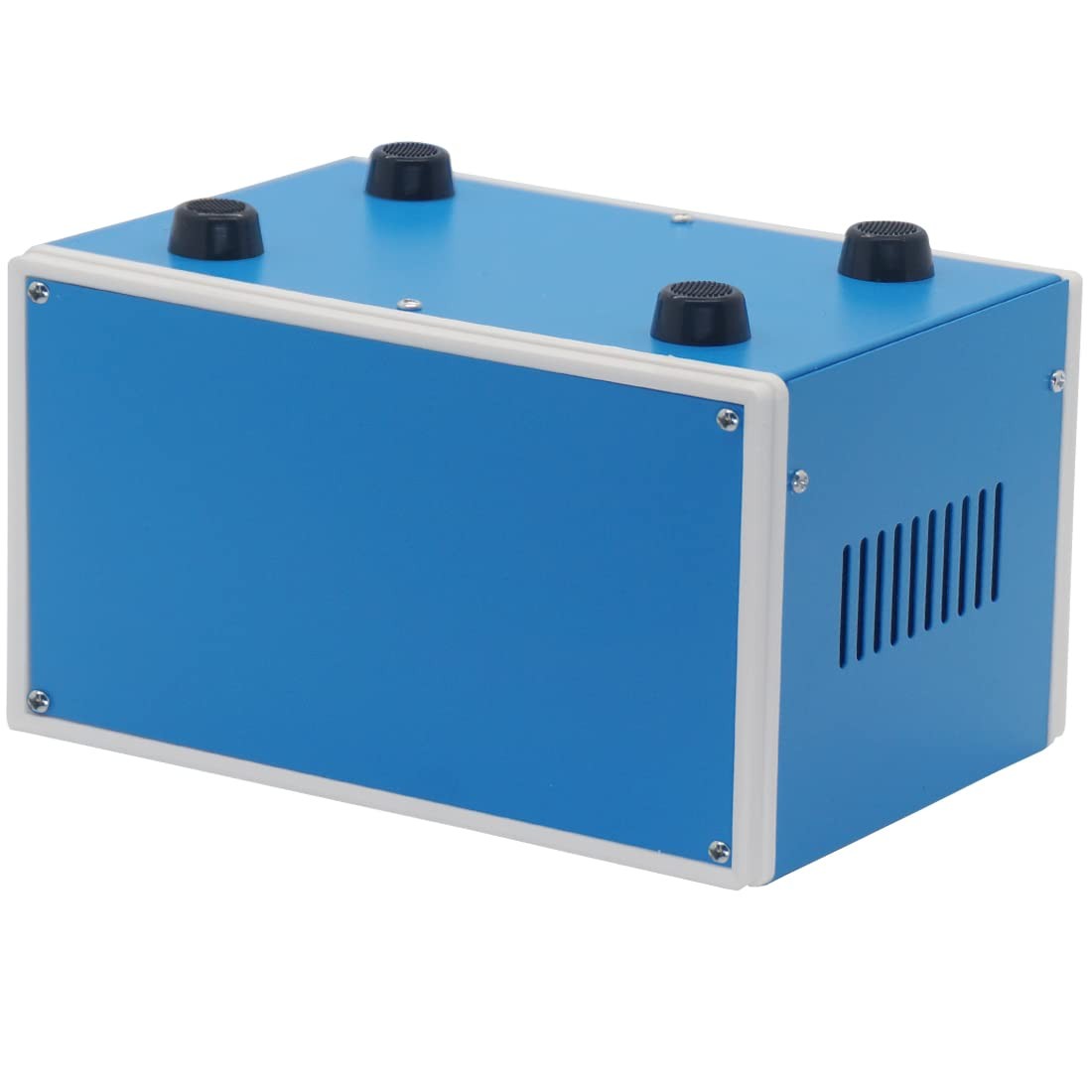 Zulkit Electronic Enclosures Blue Metal 8.3″ x 7.1″ x 5.5″, Blue, White