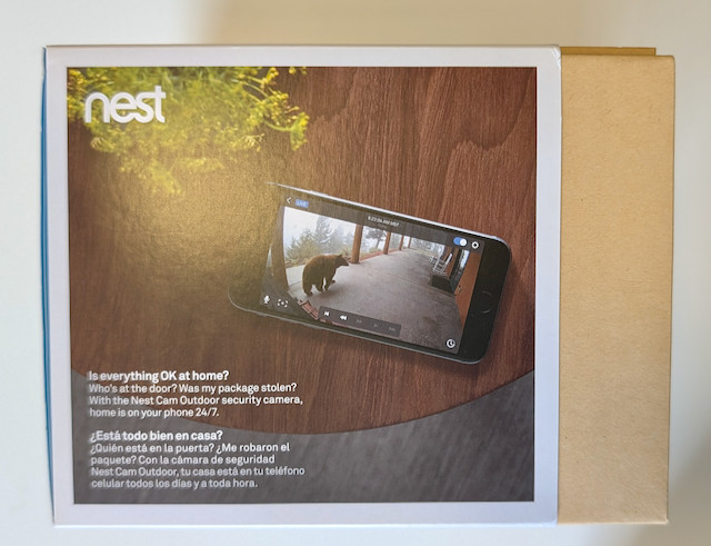 New Google NEST Cam Outdoor Security Camera NC2100ES – New in Open Box