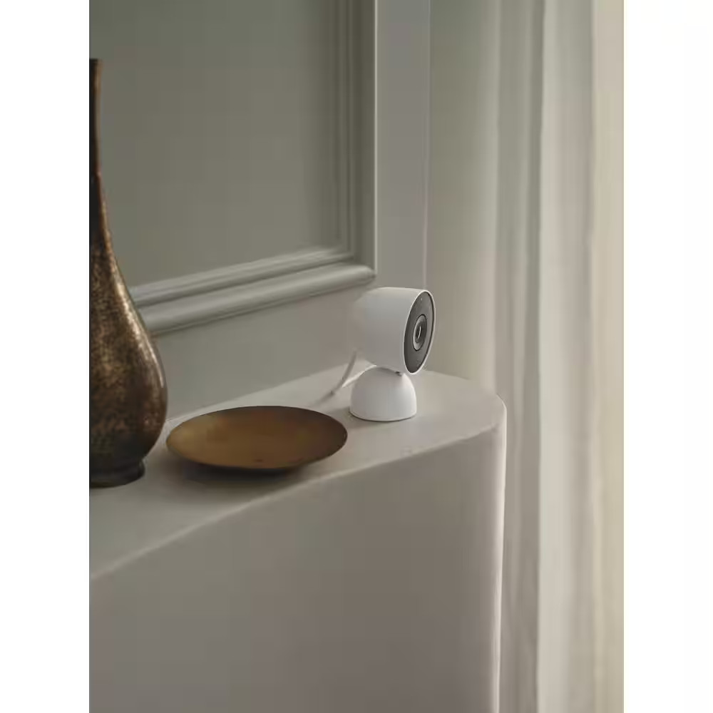 Nest Indoor Security Camera (Wired, 3Rd Gen) – Snow