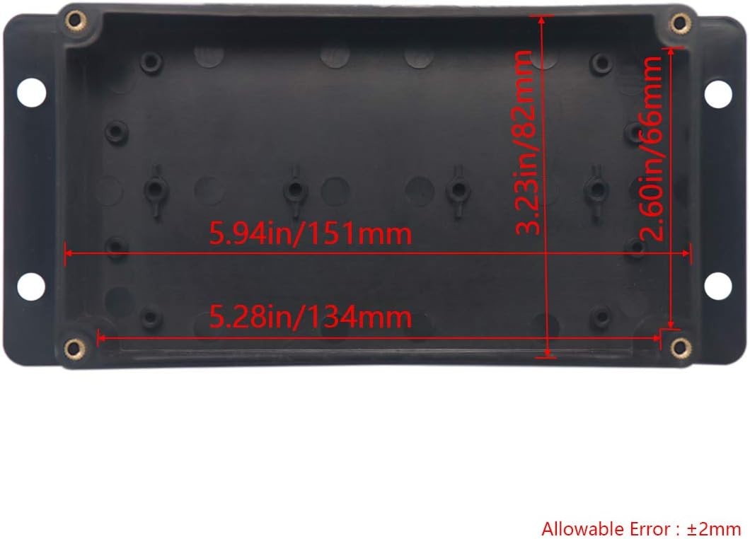 Project Box ABS Plastic Black Electrical Boxes IP65 6.2″x3.5″x2.4″,