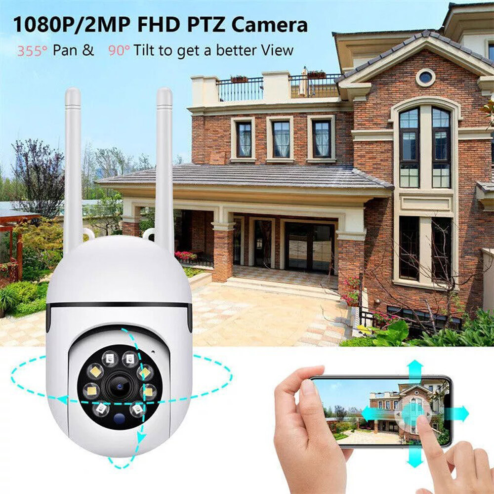 4 Pack Wireless 5G WiFi 1080P Security Camera System Smart Outdoor Night Vision