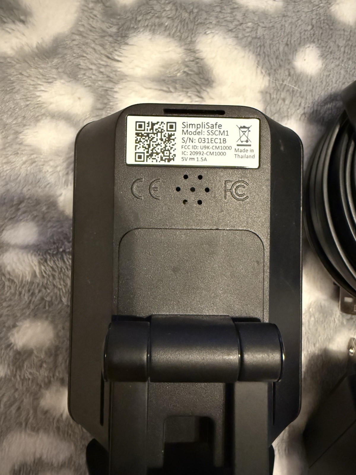 SimpliSafe Wired Indoor Home Security Camera