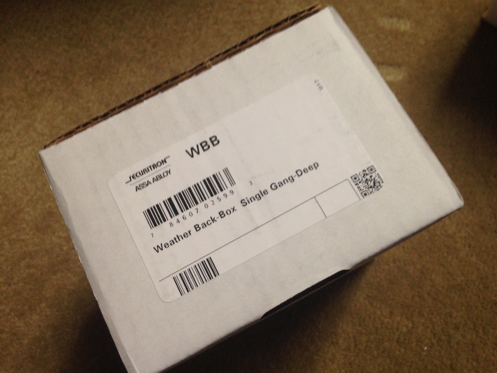 Securitron WBB NEMA back box