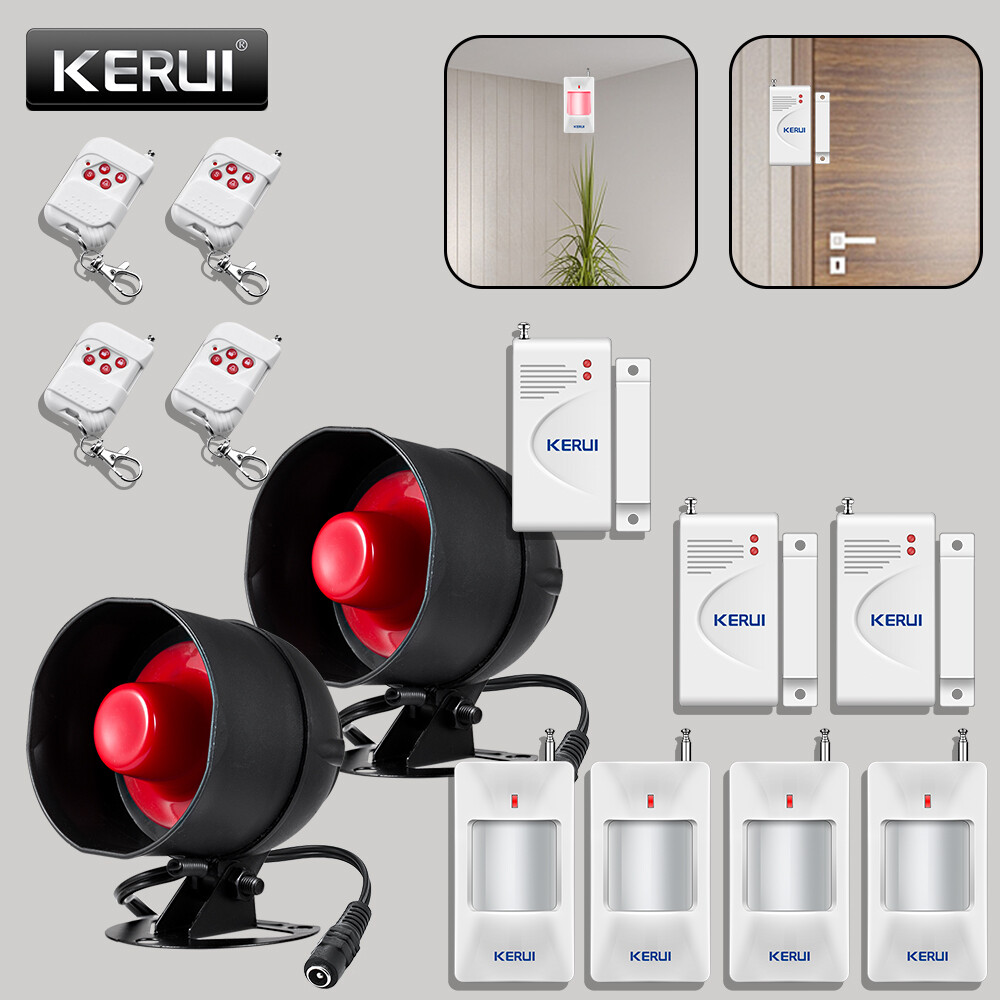 KERUI Alarm Home Security System Door Sensor Garage Detect Anti-theft Loud Alert