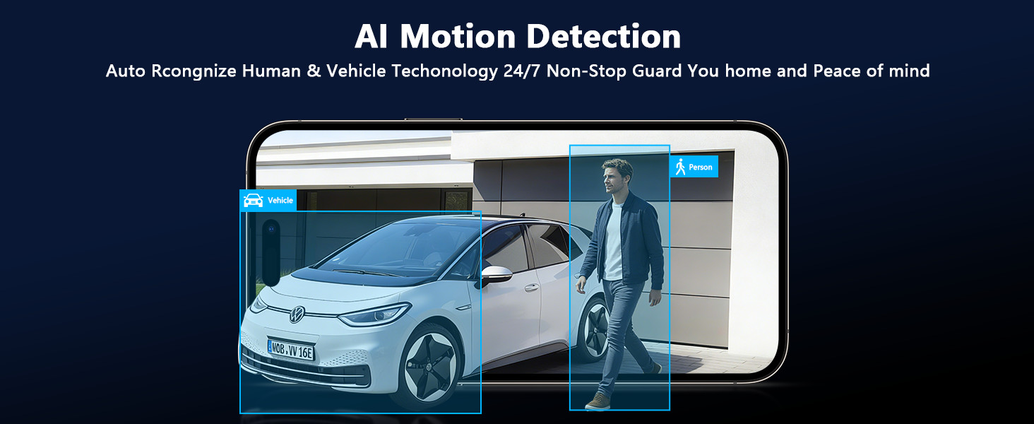 8-cam DVR system HD-Analog Wired 4K Security Camera WDR Smart Motion detect 24/7