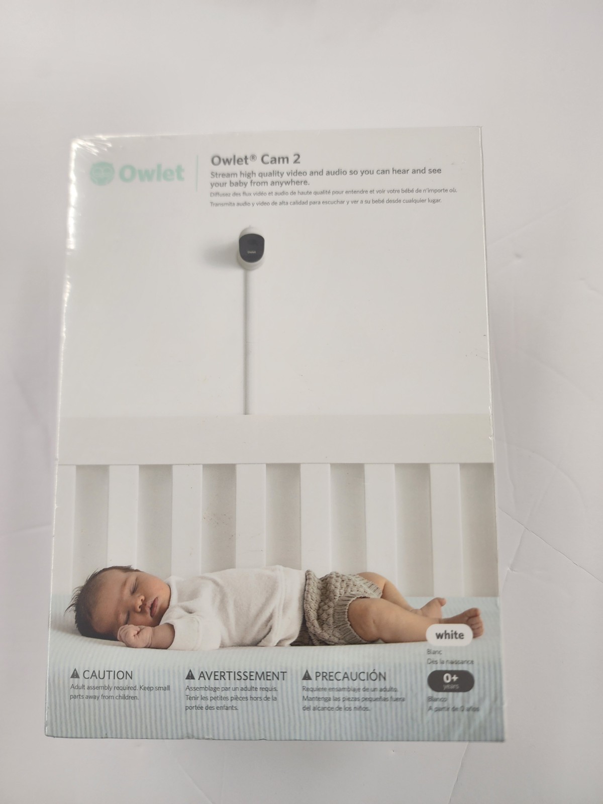 Owlet Cam 2 BC06NNBBJ Smart Video Baby Monitor White, Two-Way Audio, 1080P HD