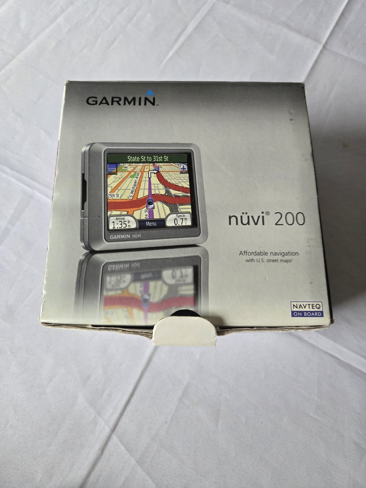 Garmin Nuvi 200 Nüvi 200 GPS Touchscreen Navigation Unit TESTED W/Power Cord,Box