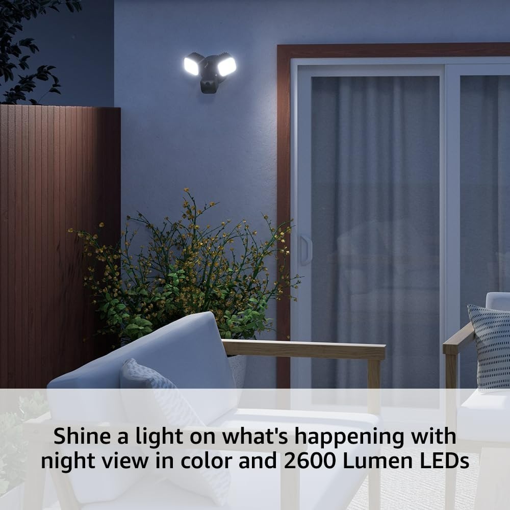 Blink Wired Floodlight Camera – Smart Security Camera, 1080p HD, Alexa
