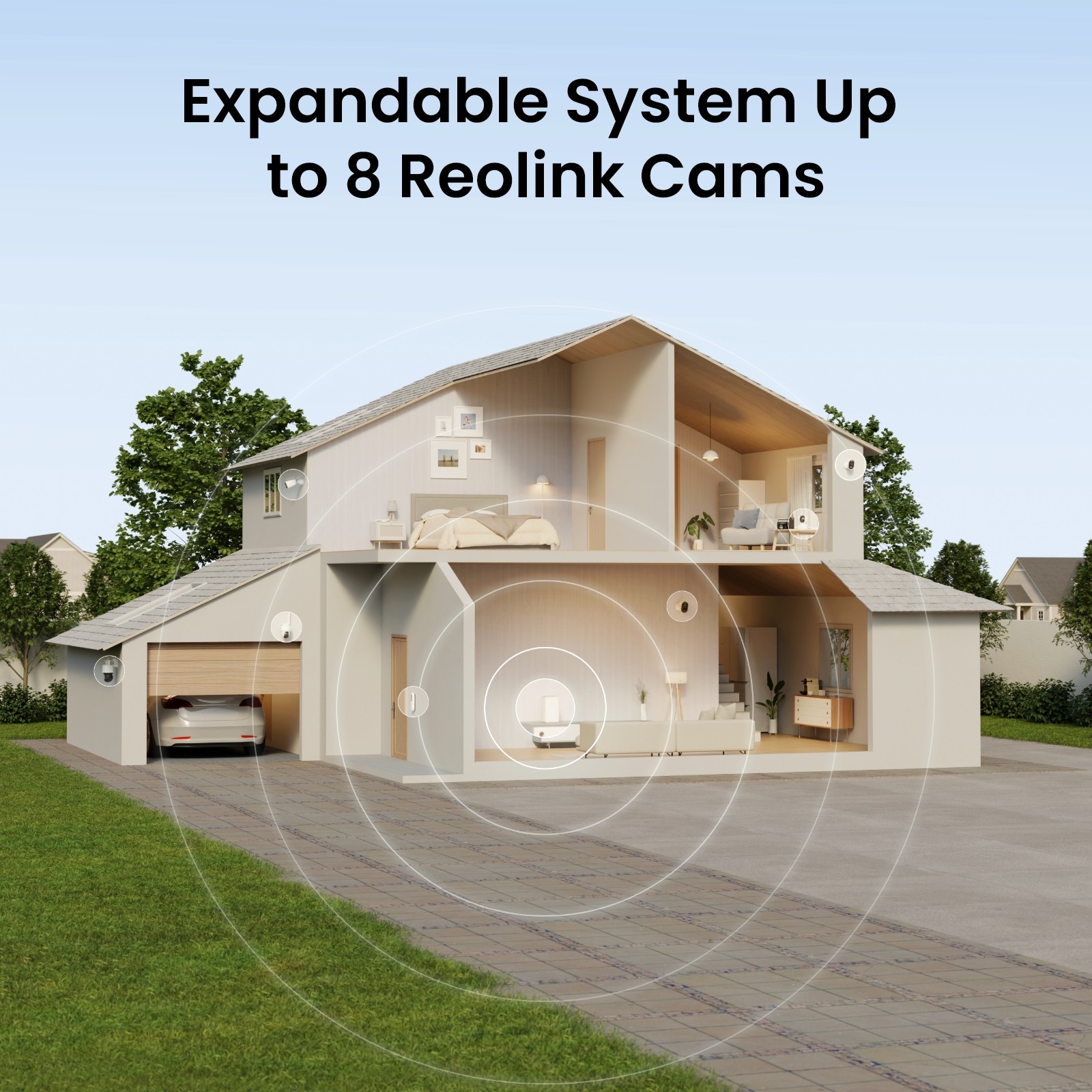 Reolink E1 Outdoor Pro 4K WiFi 6 PTZ 3X Zoom Security Camera System with Hub