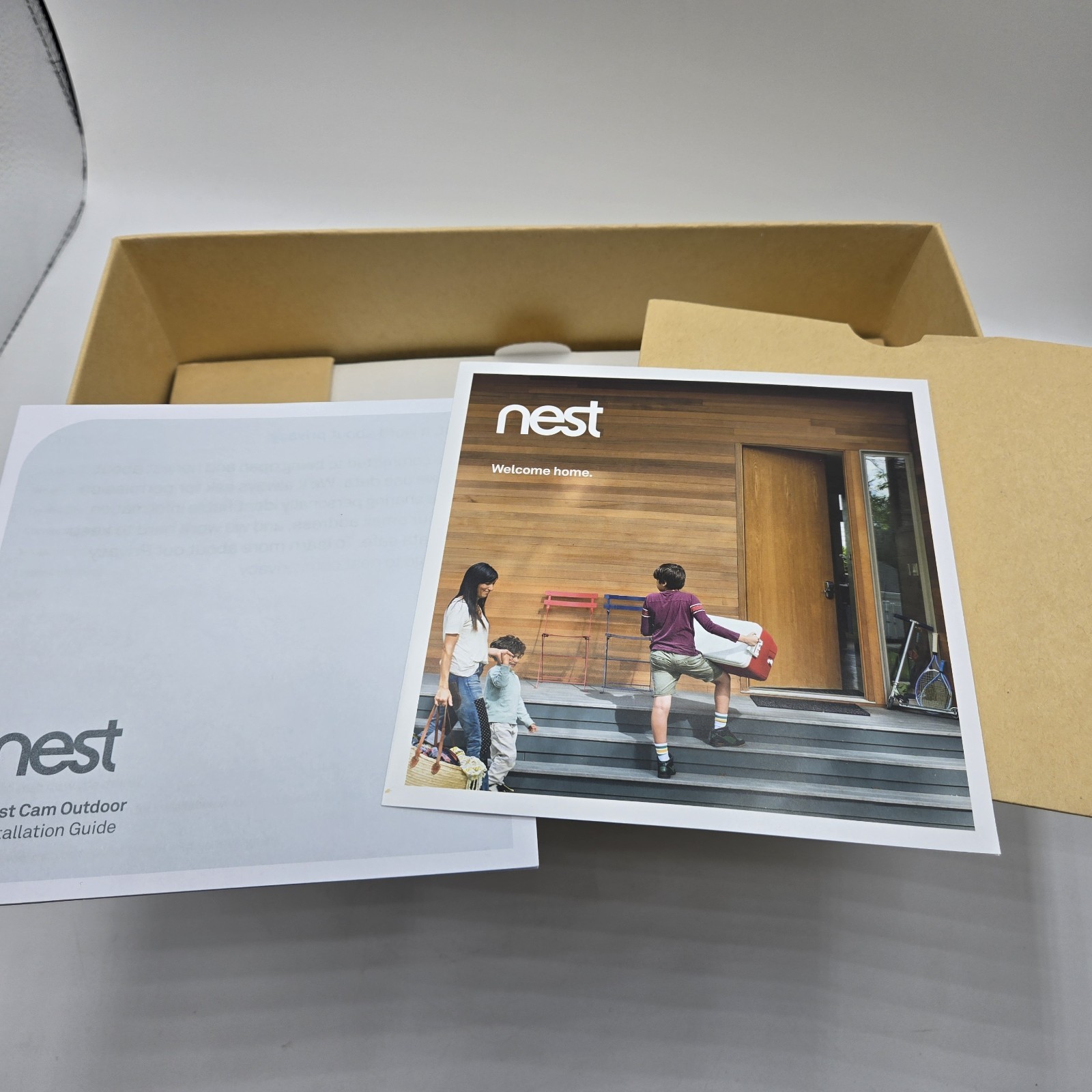 New Open Box Nest Cam Outdoor 1st Gen A0033 NC2100ES 2-Pack