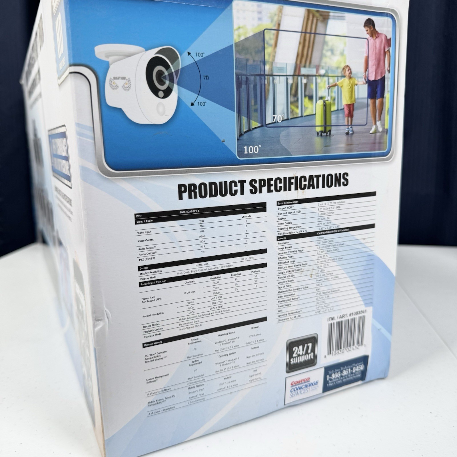 NEW! Night Owl C-881-PIR1080 8-channel/1TB 1080p HD video Security System w/DVR