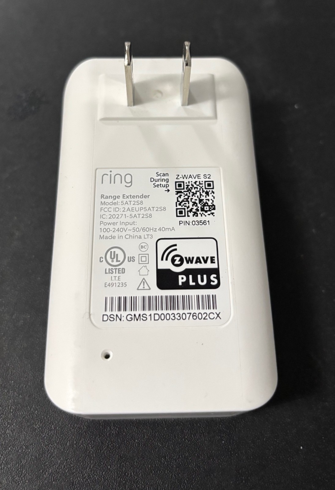 Ring Alarm Range Extender (2nd Gen) – White