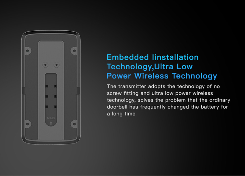 WiFi Video Doorbell and Chime APP Control Hard-wired or battery powered