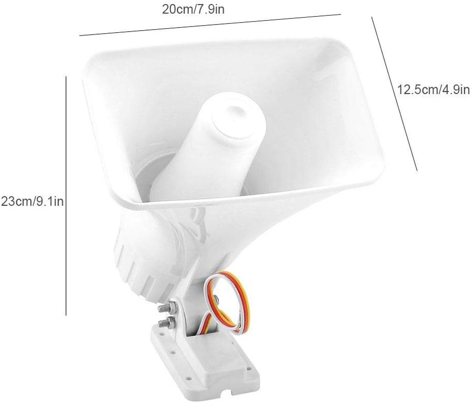 Alarm Siren, 150 Db DC12V Alarm Siren Dual Tone Wired Horn Siren Speaker for Ho