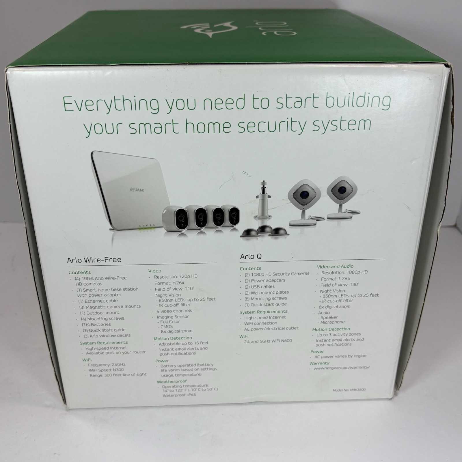 Netgear Arlo 6 Camera VMK3500 wireless 1080 HD Security System