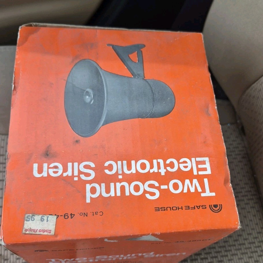 Safe House Indoor/Outdoor Two Sound Electronic Siren 49-488DT New Old