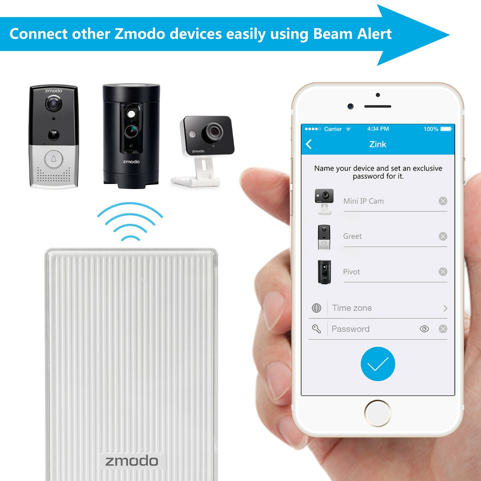 Zmodo Simple WiFi Range Extender –Clearance