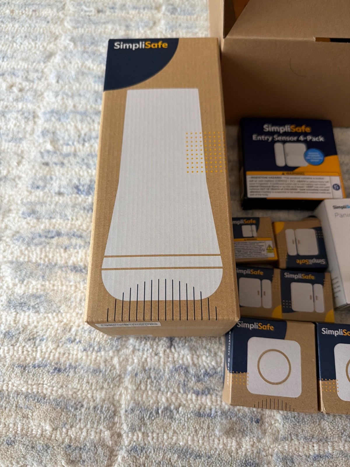 SimpliSafe Home Security 13 pc system 24/7 Base Keypad Sensors Remote manuals