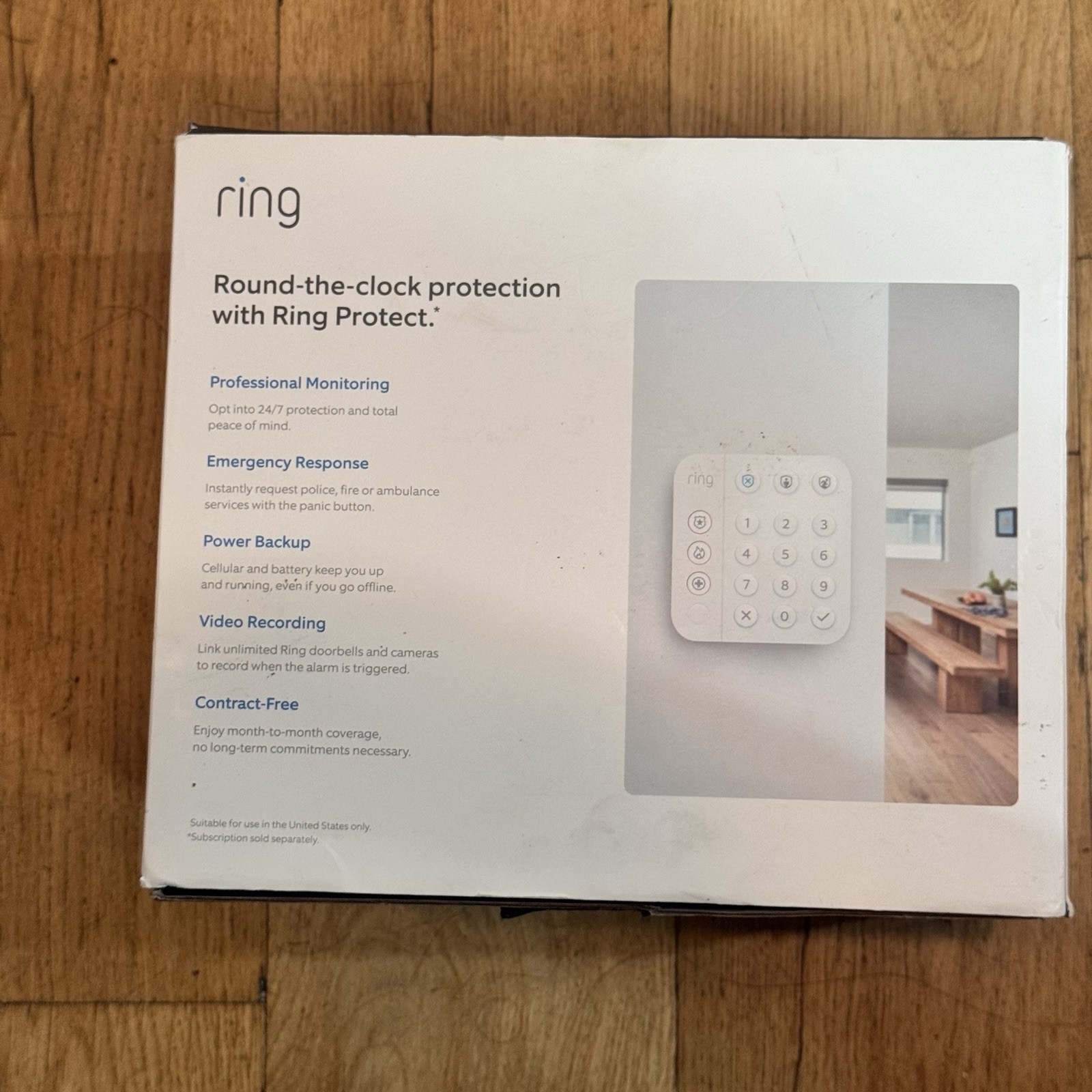 Ring Alarm 5-Piece Home Security Kit Open Box Complete Never Installed White