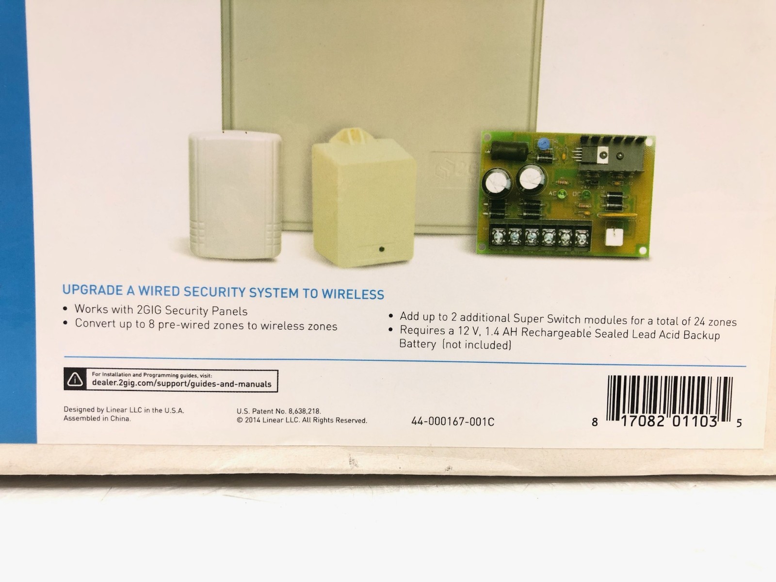 NEW Linear 2GIG-TAKE-KIT1 Wired-to-Wireless Security Alarm Conversion Kit