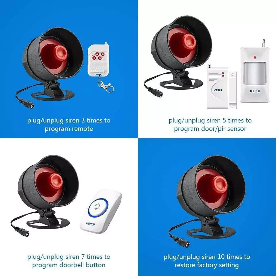 Alarmas Para Casa Inalambricas Puertas Ventanas Con Remoto Sensor De Movimiento