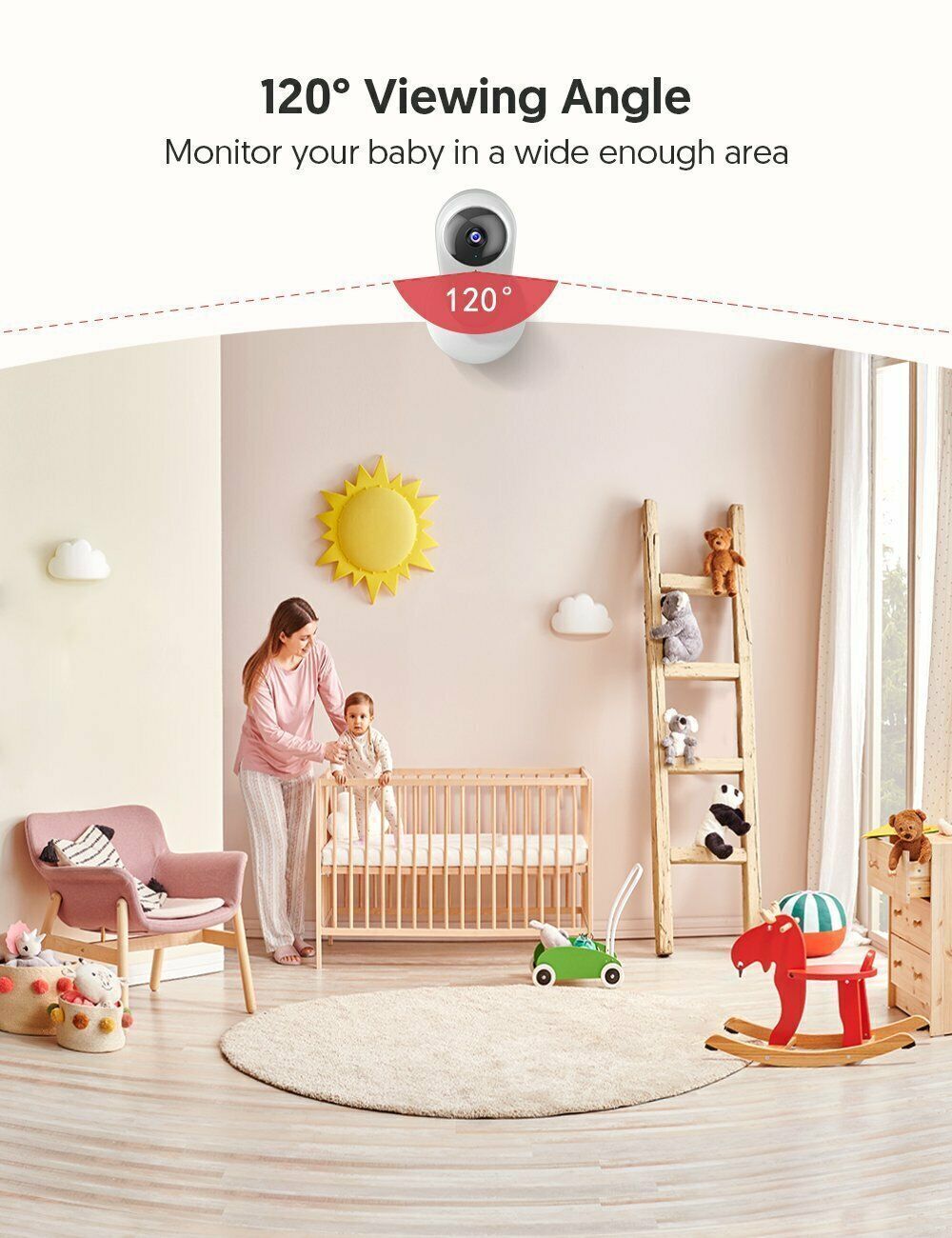 1080P FHD Baby Monitor, *NEW IN BOX* Wireless Indoor Home Security Camera PC420V