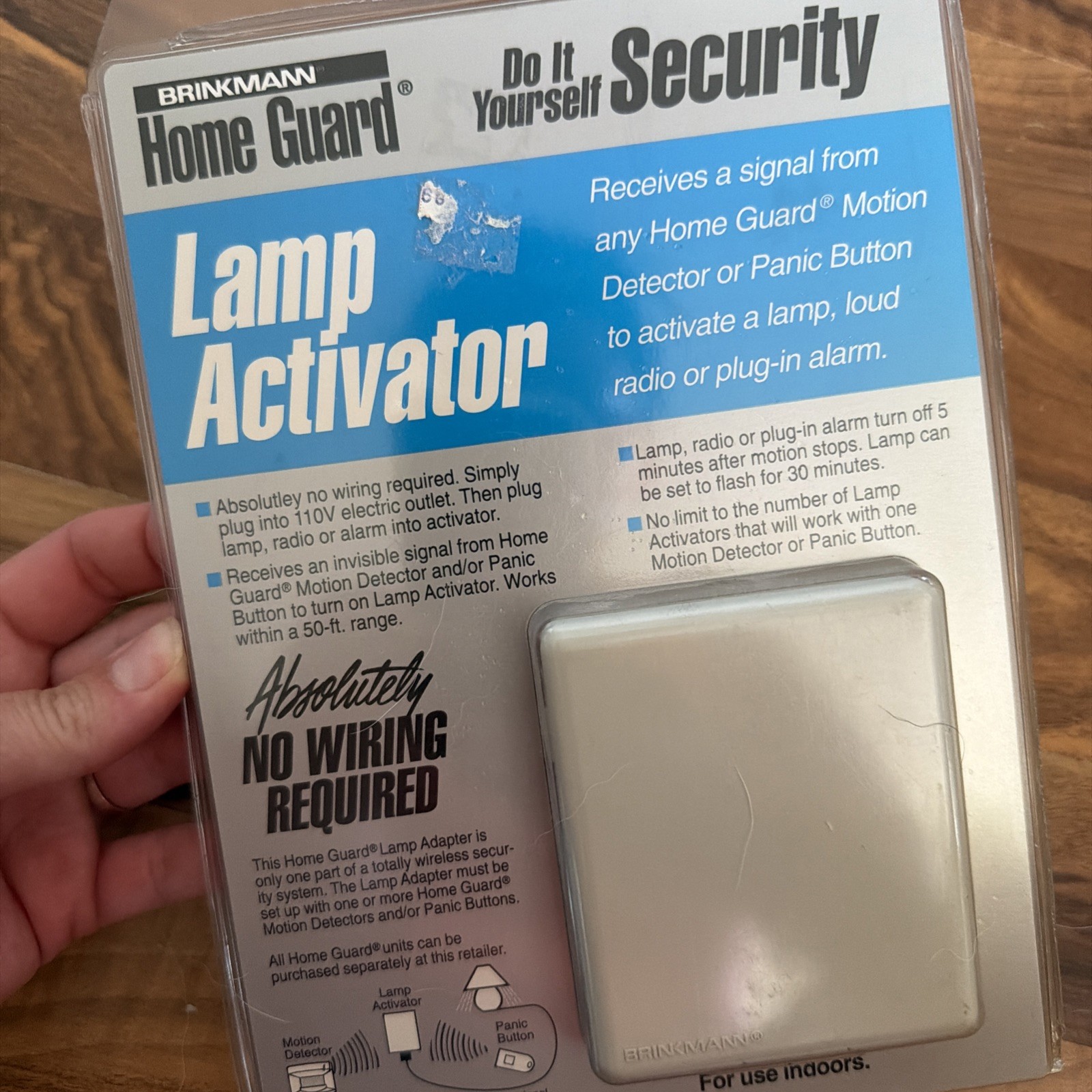 vintage brinkmann home guard lamp activator home security no wiring required!