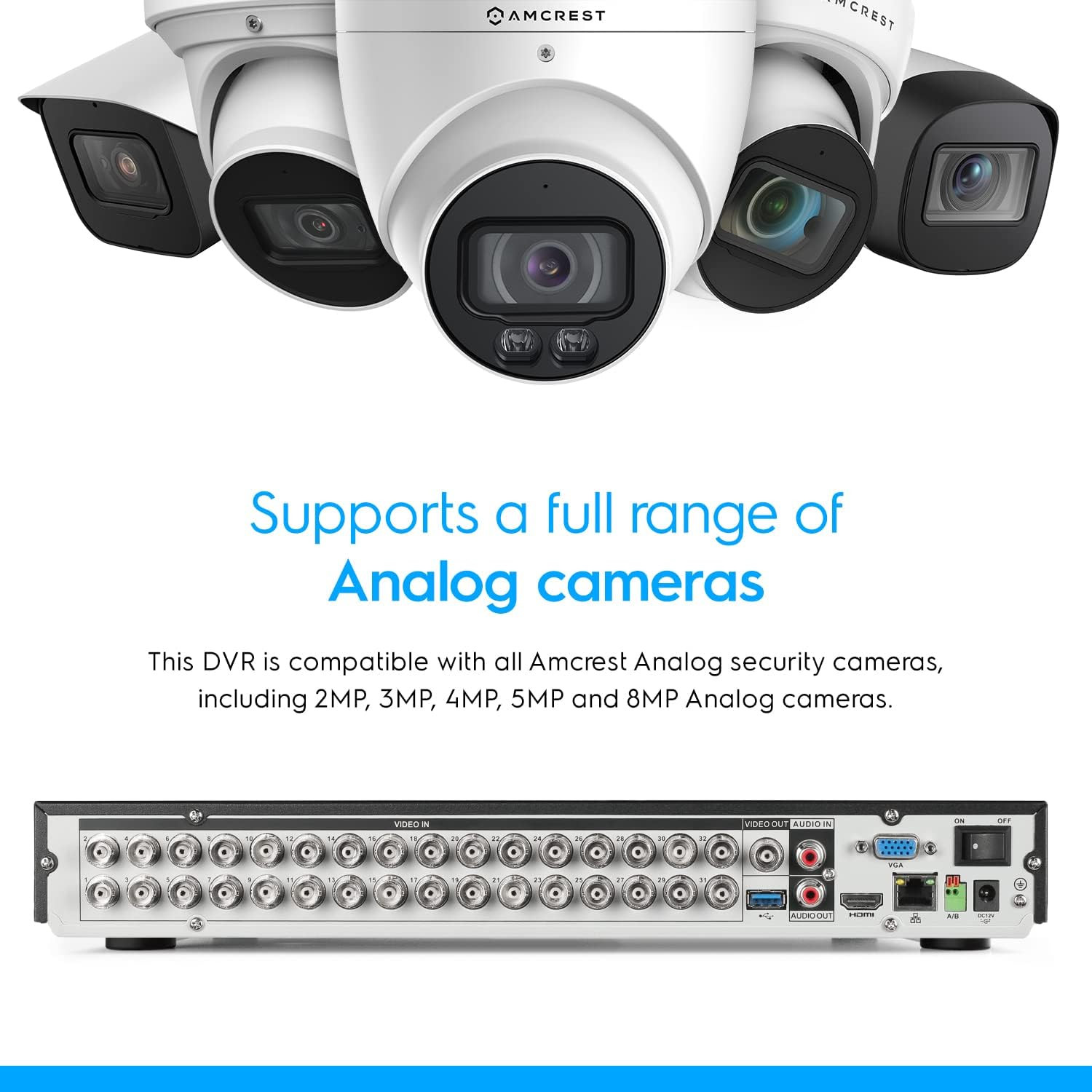 5MP Ultrahd 32 Channel DVR Security Camera System Recorder, 5MP Security DVR for