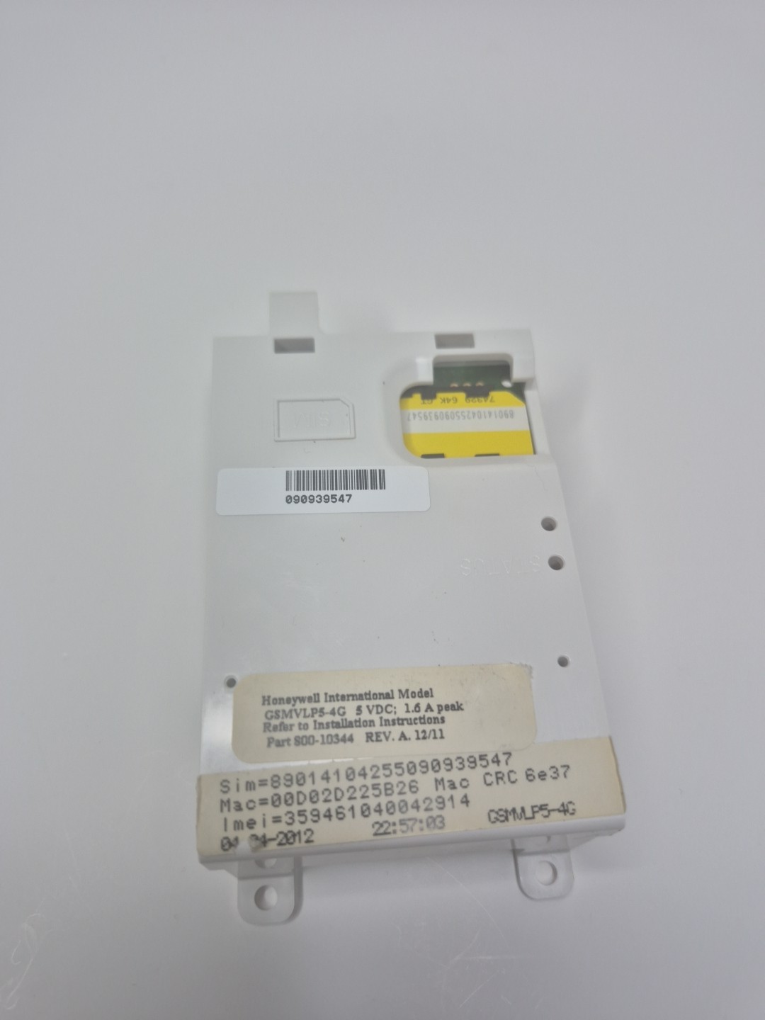 Honeywell GSMVLP5- 4G Cellular Communicator for Lynx Touch L5100/5200